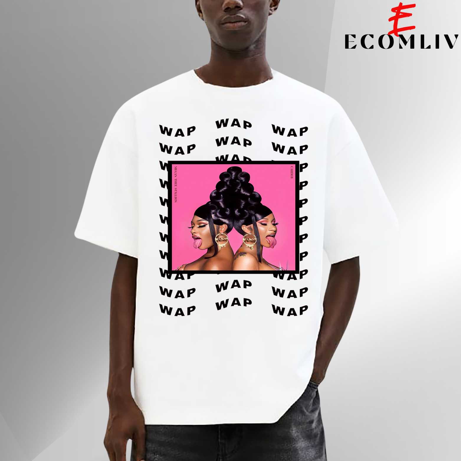 Cardi B Wap Streetwear Tee, Unisex Rapper Viral Trap T-Shirt